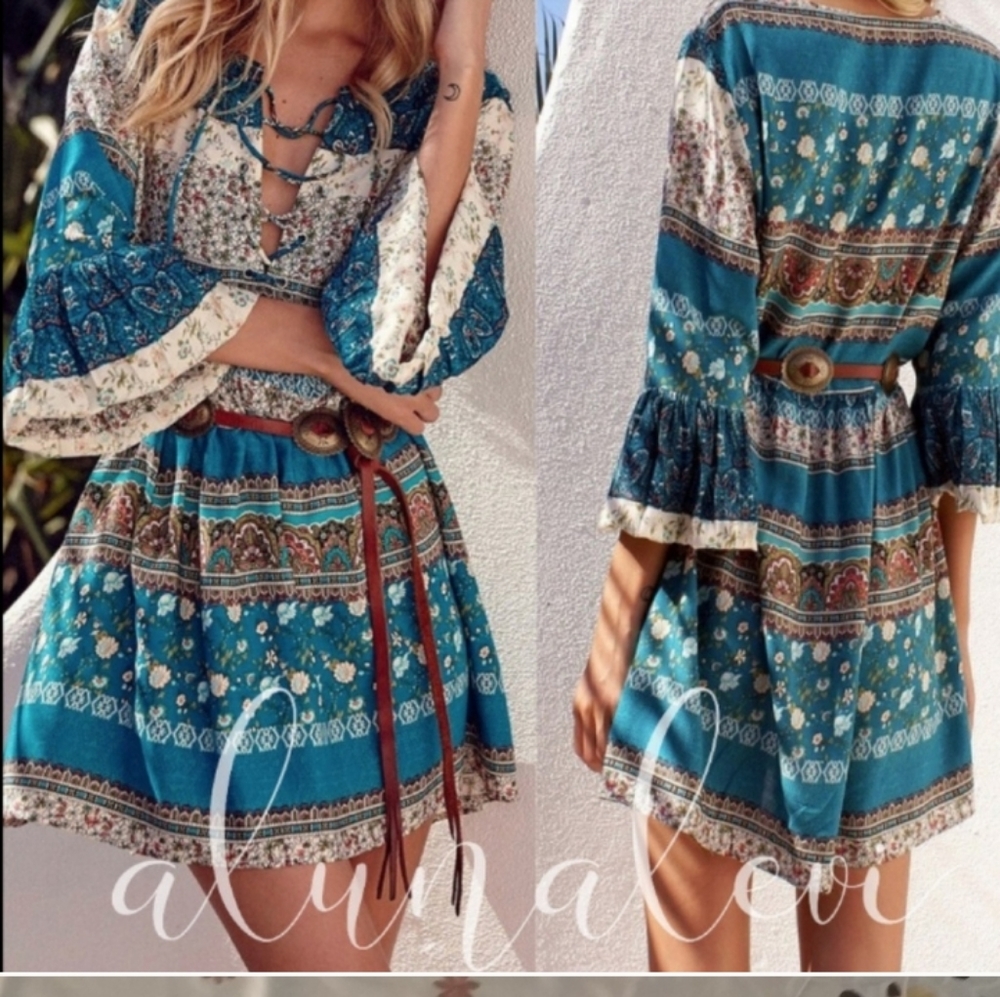 Floral dress large